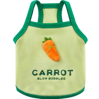 嬉皮狗小型犬狗过胡萝卜宠物背心