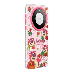 抱抱熊草莓熊lotso可爱华为Mate60Pro手机壳透明全包手机保护套软边框外壳卡通高级感小众原创双层立体mate60