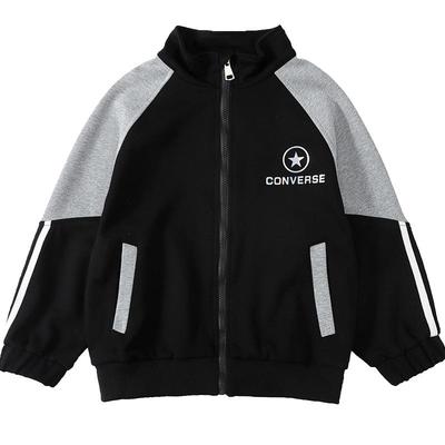 男童外套春秋款2025新款洋气儿童中大童运动服加绒加厚上衣男秋冬