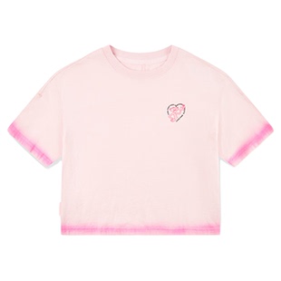 乔丹X粉红豹联名短袖T恤女士2026夏季新款商场同款宽松休闲纯棉