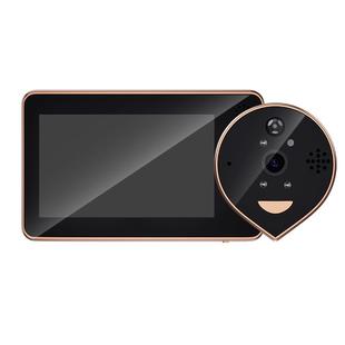 智能猫眼监控摄像头可视门铃家用录像监控器二合一带显示屏手机远程无线查看电子免打孔防撬夜视高清防盗门上