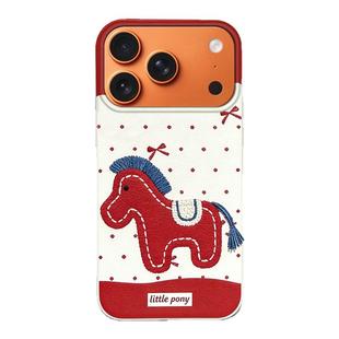 车虫适用苹果17promax手机壳iPhone16马年15pro保护套13新款14plus刺绣小马air本命年ip12防摔11个性挂绳卡通