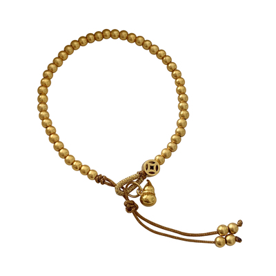 nicedream沙金珠珠葫芦编织手链