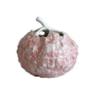 Hi Lovely.重工绣球花瓶无尽夏手绘浮雕陶瓷鲜切花水培小花瓶装饰