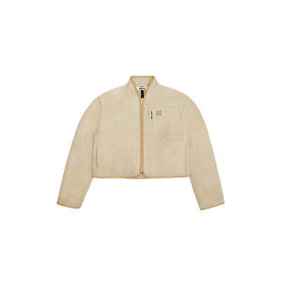 摇粒绒短款夹克外套百搭内搭简约