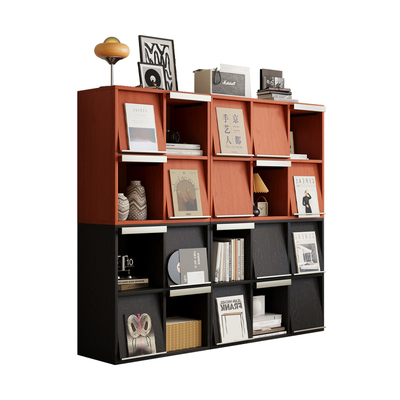 实木书柜客厅组合家用落地收纳柜