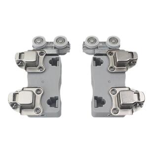 无下轨折叠门吊轨全套步入式衣帽间推拉移门轨道金属衣柜五金配件