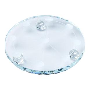 九星阵七星阵五行阵盘摆件球座球底盘水晶玛瑙玉石球座 K9玻璃盘