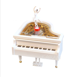 上链发条钢琴音乐盒跳舞女孩八音盒创意生日礼物送女生女孩礼品
