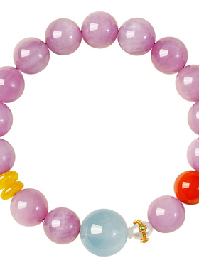 宫里上新生日礼物天然紫锂辉手链