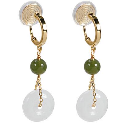 复古东陵玉金丝玉平安扣蚊香盘