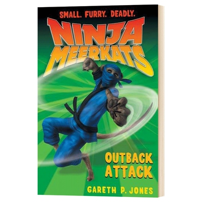 英文原版 Outback Attack Ninja Meerkats 忍者猫鼬系列章节书 奇幻岛英雄同作者 英文版儿童全英语书