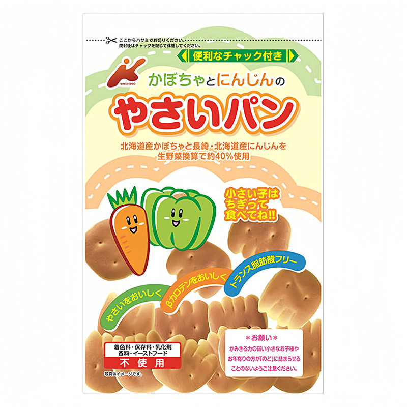 日本进口金增北海道蔬菜小面包