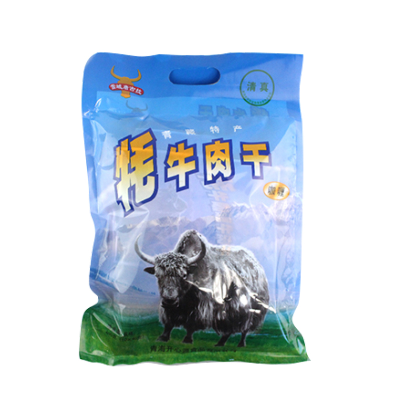青海特產(chǎn)牦牛肉干 清/真雪域唐古拉牦牛肉干 經(jīng)典包裝400g 包郵