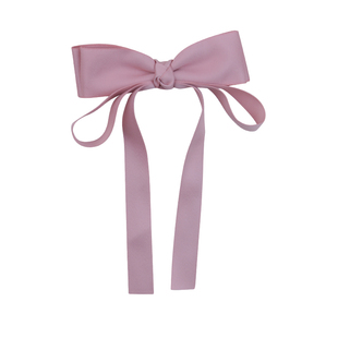 少女红色丝带蝴蝶结发夹女飘带头饰新年弹簧夹发卡半扎发夹子发饰