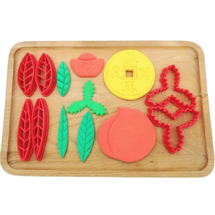 铜钱元宝寿桃叶子玉米印痕寿包模具花样馒头饽饽饼干蛋糕切压面食