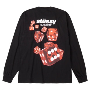 阿伦777 Stussy Rollers LS Tee 25SS新款红色骰子长袖薄款T恤男