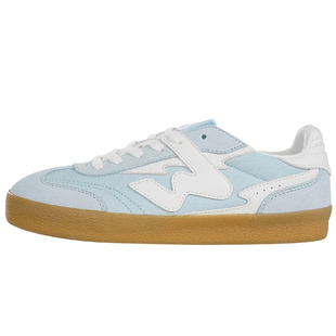 顽刻官方海水蓝翻毛皮生胶底W系列低帮男女国潮德训滑板鞋