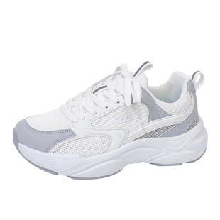 回力男女鞋情侣款运动鞋女款轻便软底超轻白色网面透气减震跑步鞋