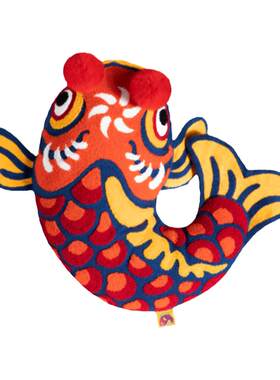 锦鲤中国风靠垫沙发靠垫刺绣抱枕