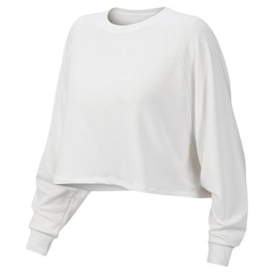 户外运动长袖短款女子跑步外套宽松休闲健身服圆领瑜伽上衣罩衣