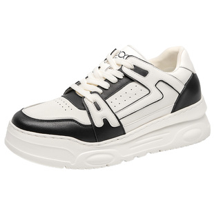 高哥增高鞋男士时尚厚底板鞋冬季新款休闲鞋隐形内增高运动鞋男款