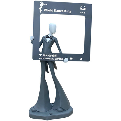 玻璃钢抽象音乐人物雕塑摆件