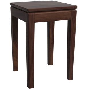 实木凳子餐椅北美黑胡桃木餐桌方凳可叠放家用新中式茶桌凳子高凳