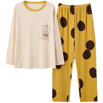 芬腾朵朵春秋季2021年新款纯棉睡衣