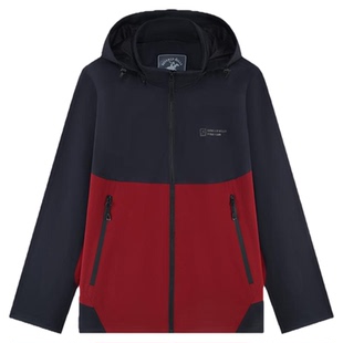 比华利保罗秋季户外舒适耐磨运动休闲连帽外套夹克