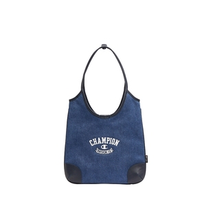 丁禹兮同款Champion冠军腋下包大容量牛仔包单肩包手提托特包女
