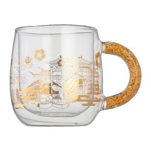 金箔马克杯南京博物馆特色景点伴手礼文创办公室玻璃水杯生日礼物