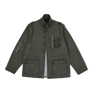 oinimi 重水洗做旧复古工装外套 派克服休闲外套
