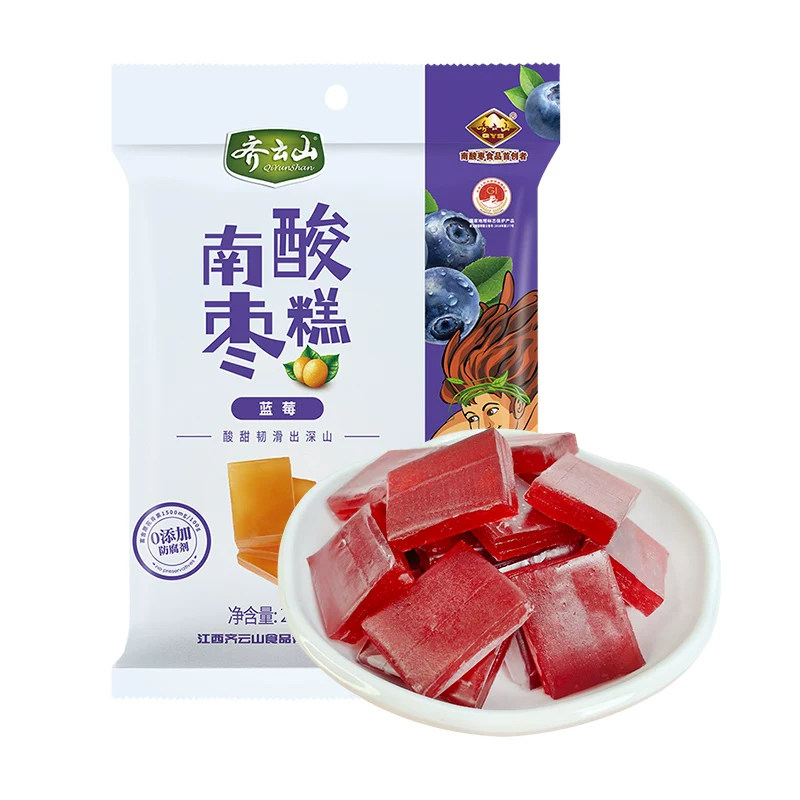 齐云山蓝莓南酸枣糕126g酸甜解馋