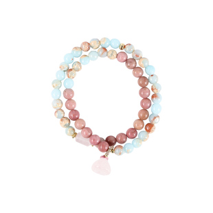 敦煌研究院莲梦·寿山石双圈手串 博物馆文创手链首饰生日礼物女