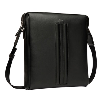 BALLY巴利MYTHOS黑色牛皮革男士斜挎包6308453