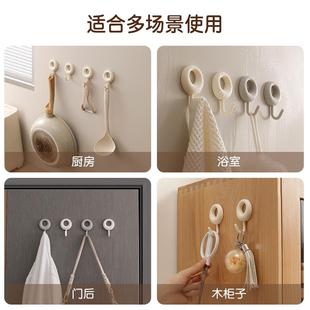 挂钩强力粘胶免打孔家用衣帽无粘钩承重厨房浴室强力勾壁挂痕挂钩