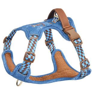 狗狗牵引绳宠物胸背带遛狗绳子外出防挣脱柴犬中大型犬背心式狗链