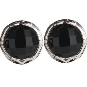 海盗船银饰黑玛瑙925银气质耳饰耳环个性耳钉女复古男士潮男耳坠