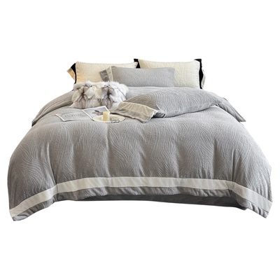 可定制A类轻奢牛奶绒加厚四件套