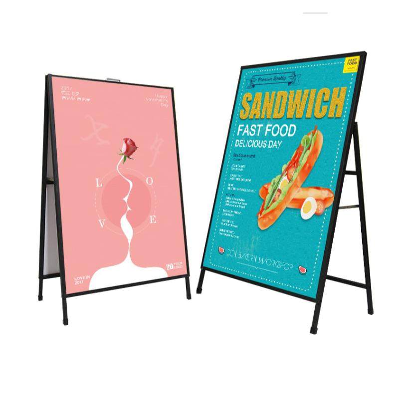 a型广告牌展示牌展架立式落地式kt板支架立架户外手提海报架定制