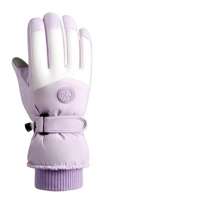 手套女冬季滑雪手套2025新款加绒加厚保暖防寒可触屏男防风电动车