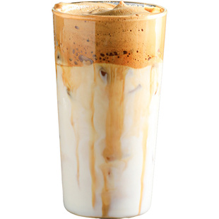 冰美式咖啡杯耐热高硼硅玻璃杯透明拿铁杯子大容量ins风家用水杯