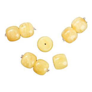 天然俄料蜜蜡精工直切老型桶珠星月配饰猴头隔珠金刚菩提文玩配件