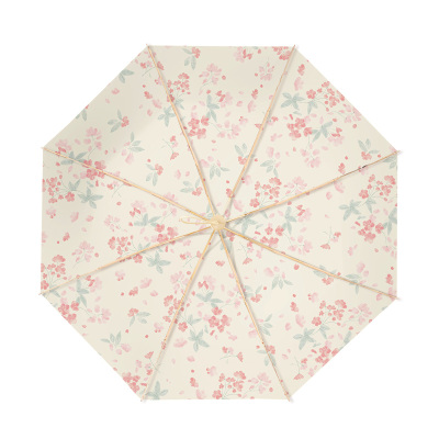 凡羔碎花晴雨伞高颜值双层防晒伞