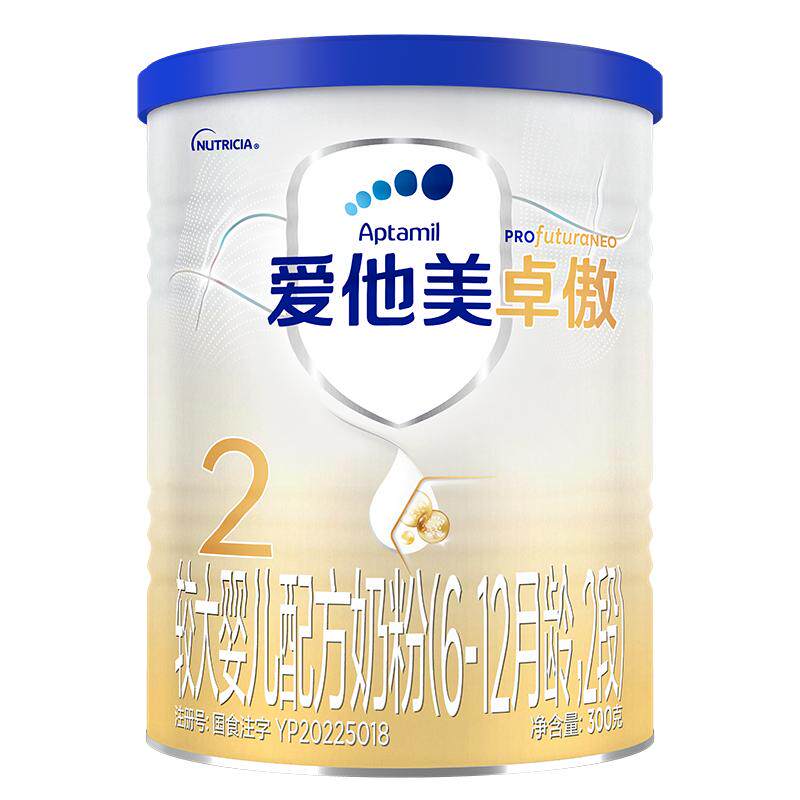 [爱他美官方旗舰店]卓傲2段婴儿配方奶粉300g*1罐6-12月