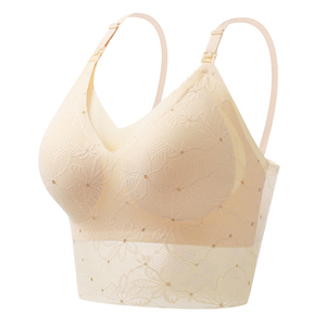 夏季薄款哺乳内衣吊带背心孕期哺乳期性感内搭外穿聚拢防下垂文胸