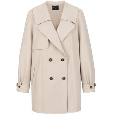 KBNE风衣外套春秋中长款大衣气质年新款春装小个子卡其显瘦上衣