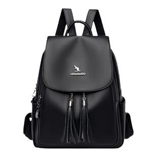 双肩包女2026新款大容量质感真皮妈妈包时尚百搭女士软皮旅行背包