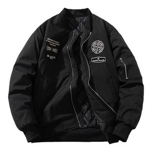 mYes牧野森美式空军MA1飞行员夹克男硬汉保暖加厚棒球棉服外套冬